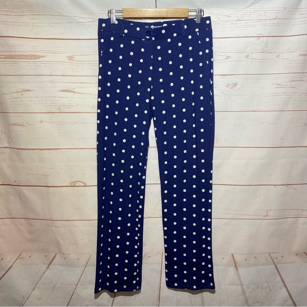 Betabrand Polka Dot Bootcut Pant Size Large